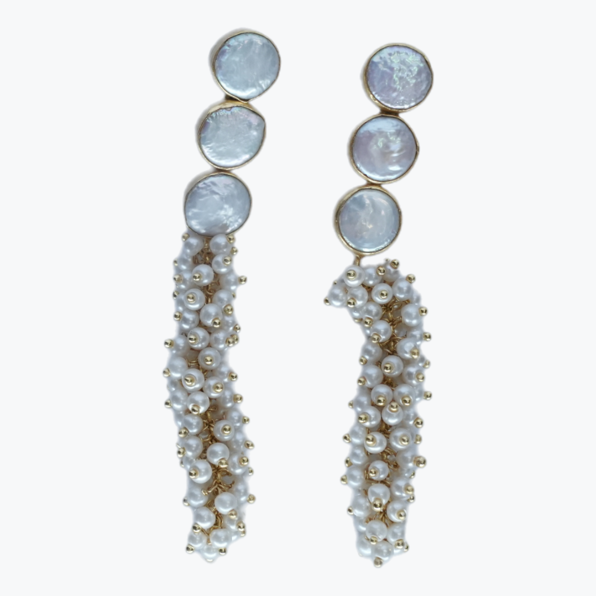 Mogra Moon Earring