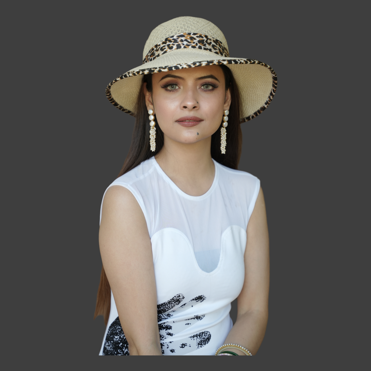 Mogra Moon Earring