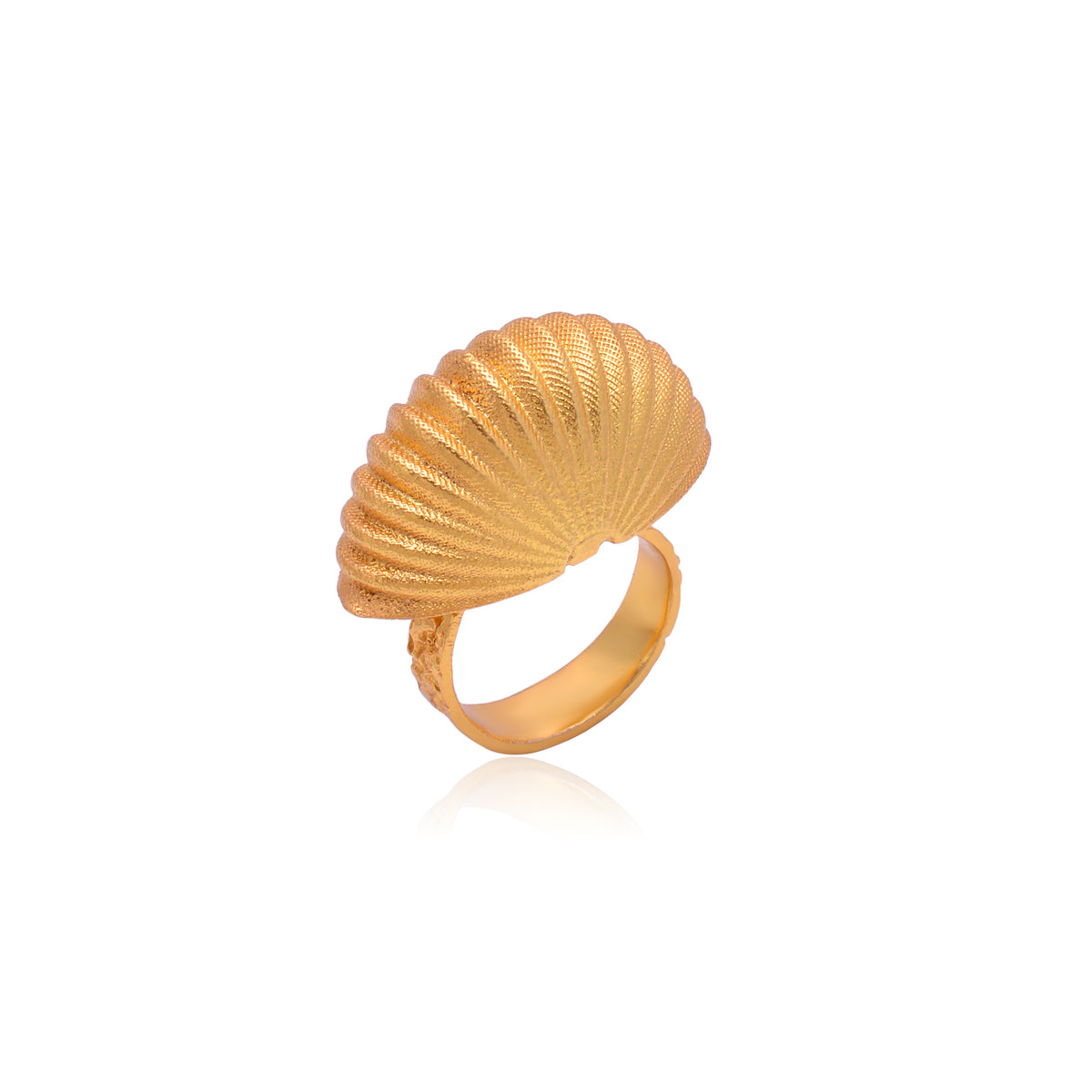 Golden Shell Ring