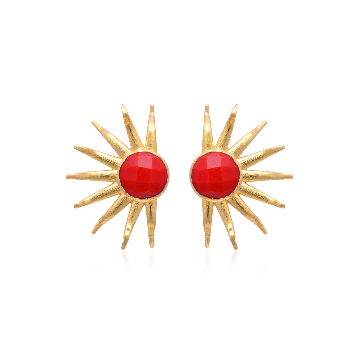 Sun coral Earring
